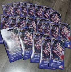 20x One Piece TCG The Azure Sea’s Seven Op-14 Sleeved Booster Pack Lot New - Image 1