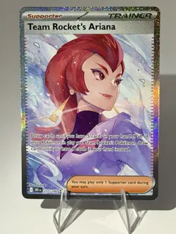 Pokemon Destined Rivals Team Rockets Ariana Special Illustration Card 237/182 - Image 1