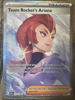 Pokemon Destined Rivals Team Rockets Ariana Special Illustration Card 237/182 - Image 1