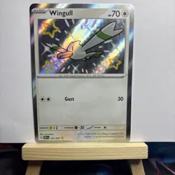 Wingull 203/091 - S&V Paldean Fates Holo Shiny Rare Pokemon TCG Card [NM] - Image 1