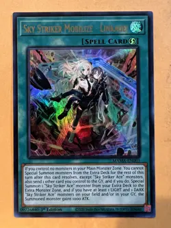Yu-Gi-Oh! Sky Striker Mobilize - Linkage! MAMA-EN003 1st Edition Ultra Rare NM - Image 1