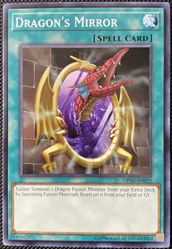 Dragon's Mirror OP10-EN022 OTS Tournament Pack 10 Unlimited - Yugioh Card - Image 1