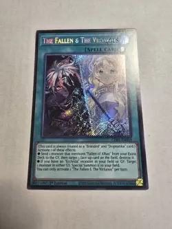 x1 The Fallen & The Virtuous (Secret Rare) CH01-EN019 - Yugioh - NM - Image 1