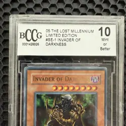 2005 Yugioh Limited Edition Invader of Darkness (The Lost Millennium) BCCG 10 - Image 3