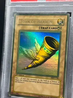 Vintage Yugioh Faded Error Horn of Heaven MRD-130 Metal Raiders-1st Edition - Image 2