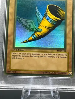 Vintage Yugioh Faded Error Horn of Heaven MRD-130 Metal Raiders-1st Edition - Image 3