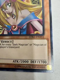 Yugioh Dark Magician Girl LDK2-ENY11 1996 1st Edition Common NM - Image 2