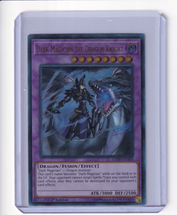 Dark Magician the Dragon Knight 2017 YuGiOh #LEDD-ENA00 Ultra Rare 1st Edition - Image 1