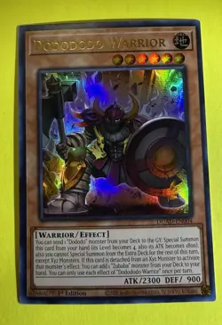 YuGiOh ~ Dodododo Warrior DUAD-EN004 ~ Ultra Rare 1st Edition ~ Pack Fresh - Image 1