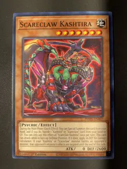 Yugioh! 3x Scareclaw Kashtira PHHY-EN007 Common 1st Ed NM - Image 3