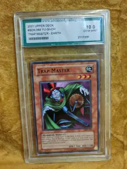 Yu-Gi-oh! 1st EDITION Trap Master 1996 graded advanced grading 10 GEM MT - Image 1