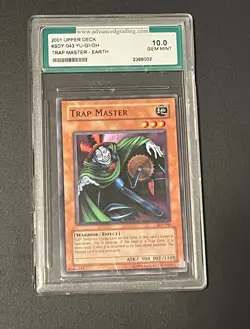 Yu-Gi-oh! 1st EDITION Trap Master 1996 graded advanced grading 10 GEM MT - Image 1