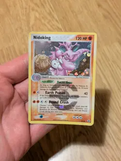 Nidoking 8/112 Reverse Holo Rare 2004 EX Fire Red Leaf Green Pokemon 8/112 LP - Image 1