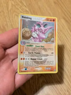 Nidoking 8/112 Reverse Holo Rare 2004 EX Fire Red Leaf Green Pokemon 8/112 LP - Image 3