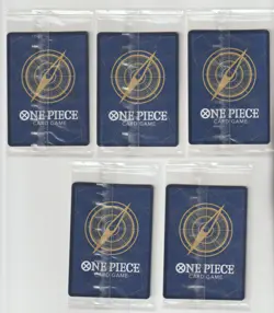 One Piece TCG Monkey D Luffy ST10-006 Treasure Booster Set Promo SEALED Lot 5 CC - Image 2