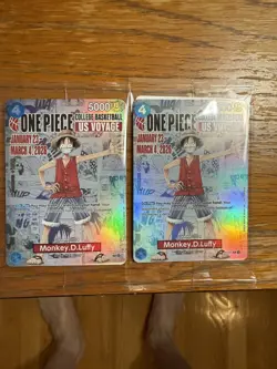 Bandai One Piece CCG Monkey D. Luffy US Voyage Promo Card P-055 - Image 2