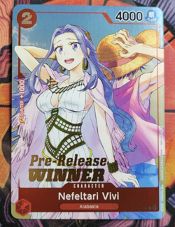 Nefeltari Vivi ST01-009 OP-03 Pre-Release Winner One Piece Card English - Image 1