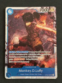 One Piece TCG - Monkey.D.Luffy #OP02-062 SR Paramount War Near Mint - Image 1