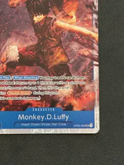 One Piece TCG - Monkey.D.Luffy #OP02-062 SR Paramount War Near Mint - Image 5