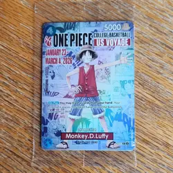 One Piece Card Game Monkey.D.Luffy Character Card US Voyage Promo - Image 1
