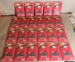 One Piece TCG - Lot of 23 - Carrying on His Will Sleeved Booster OP-13 English - Image 1