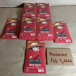 One Piece TCG - Lot of 23 - Carrying on His Will Sleeved Booster OP-13 English - Image 4