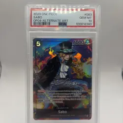One Piece Kingdoms Of Intrigue - Sabo SR Alternate Alt Full Art #OP04-083 PSA 10 - Image 1