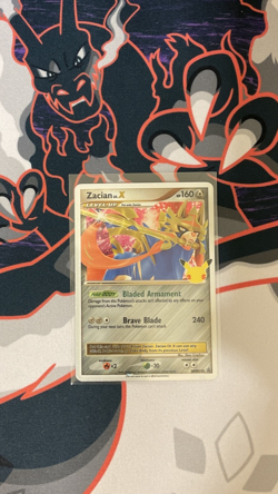 🔥 Pokemon Zacian LV X Celebrations Holo Black Star Promo Card SWSH135 NM 🔥 - Image 1