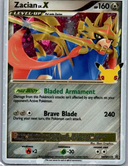 Zacian LV. X SWSH135 SWSH: Sword & Shield Promo Cards - Pokemon Card - NM - Image 1