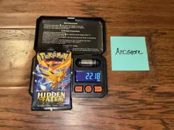 Heavy! 22.18g HIDDEN FATES 🔥🔥 Pokemon TCG Booster Pack Sealed New Q3 - Image 1