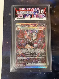 Charizard EX ACE 10 Pokemon Card 234/091 Paldean Fates Special Illustration Rare - Image 1