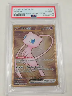 2023 Pokemon 151 Ultra Premium Collection Mew EX 205/165 PSA 10 Gem Metal #1 - Image 1