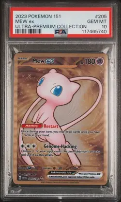 PSA 10 - 2023 POKEMON 151 ULTRA-PREMIUM COLLECTION #205/165 MEW ex [Metal] - Image 1