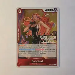 Baccarat Judge Pack Vol. 4 OP07-010 One Piece Promotion Cards Foil - Image 1