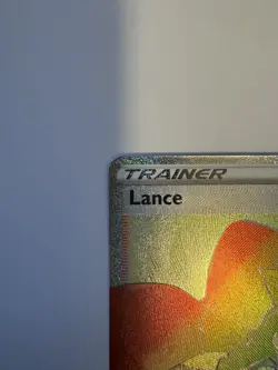 Lance 206/195 Hyper Rare Silver Tempest Pokemon Trainer NM - Image 4