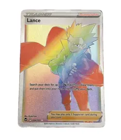 Trainer LANCE Rainbow - Silver Tempest 206/195 - Pokemon TCG Nm - Image 1