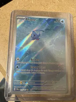 Phione Illustration Rare Pokemon TCG Sv06: Twilight Masquerade Holo Card 175/167 - Image 1