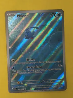Phione Illustration Rare Pokemon TCG Sv06: Twilight Masquerade Holo Card 175/167 - Image 1