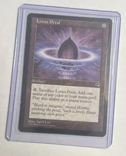 Lotus Petal Tempest 1997 MTG Magic the Gathering MP x1 - Image 1