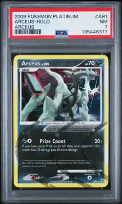 2009 POKEMON PLATINUM ARCEUS #AR1 ARCEUS-HOLO PSA 7 - Image 1