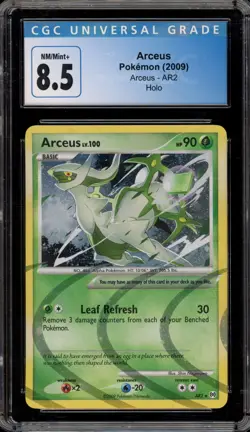 Pokemon Arceus Platinum Arceus Holo Rare #AR2 CGC 8.5 - Image 1