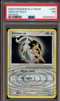 2009 Pokemon Platinum Arceus # AR5 Arceus Holo PSA 7 Near Mint - Image 1