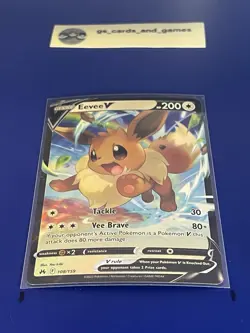 Eevee V 108/159 Ultra Rare Holo - SwSh12.5: Crown Zenith - Pokemon TCG - Image 3
