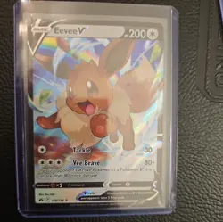 pokemon TCG Eevee V 108/159 Crown Zenith Holo - Image 1