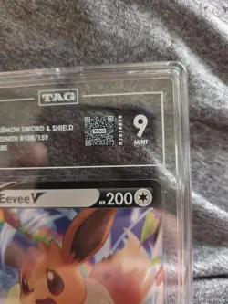 Pokemon TCG Eevee V 108/159 Crown Zenith Holo! TAG 9! - Image 3
