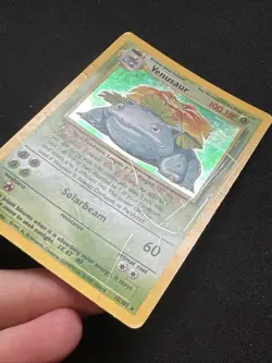 Venusaur - 15/102 - English Pokemon Base Set Holo - Heavy play / Dmg - Image 2