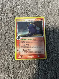 Heracross - Pokemon Card - Dragon Frontiers 3/101 - Ultra Rare Holo STAMP - MP - Image 1