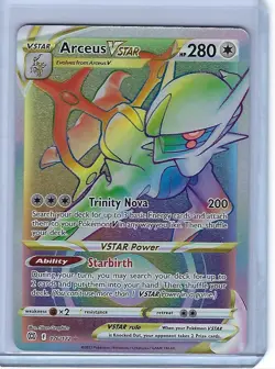 Pokemon TCG Arceus VSTAR 176/172 SWSH Brilliant Stars Secret Rare Card. - Image 1