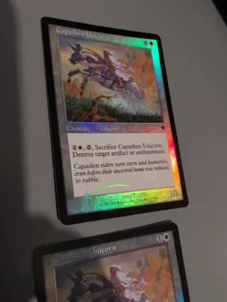 Capashen Unicorn. MTG 2 Card. Invasion. Foil. Old Vintage Border. - Image 4