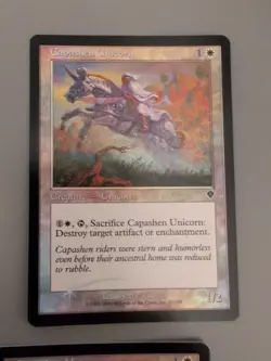 Capashen Unicorn. MTG 2 Card. Invasion. Foil. Old Vintage Border. - Image 5